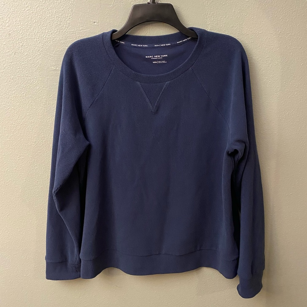 Men’s Navy Extra Soft Ribbed Sweater
